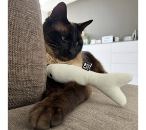 I Love Happy Cats Trappelkussen Visvorm Finn