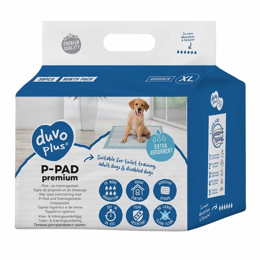 Duvo+ Puppy Pads Premium - 30 stuks (60 x 60 cm)