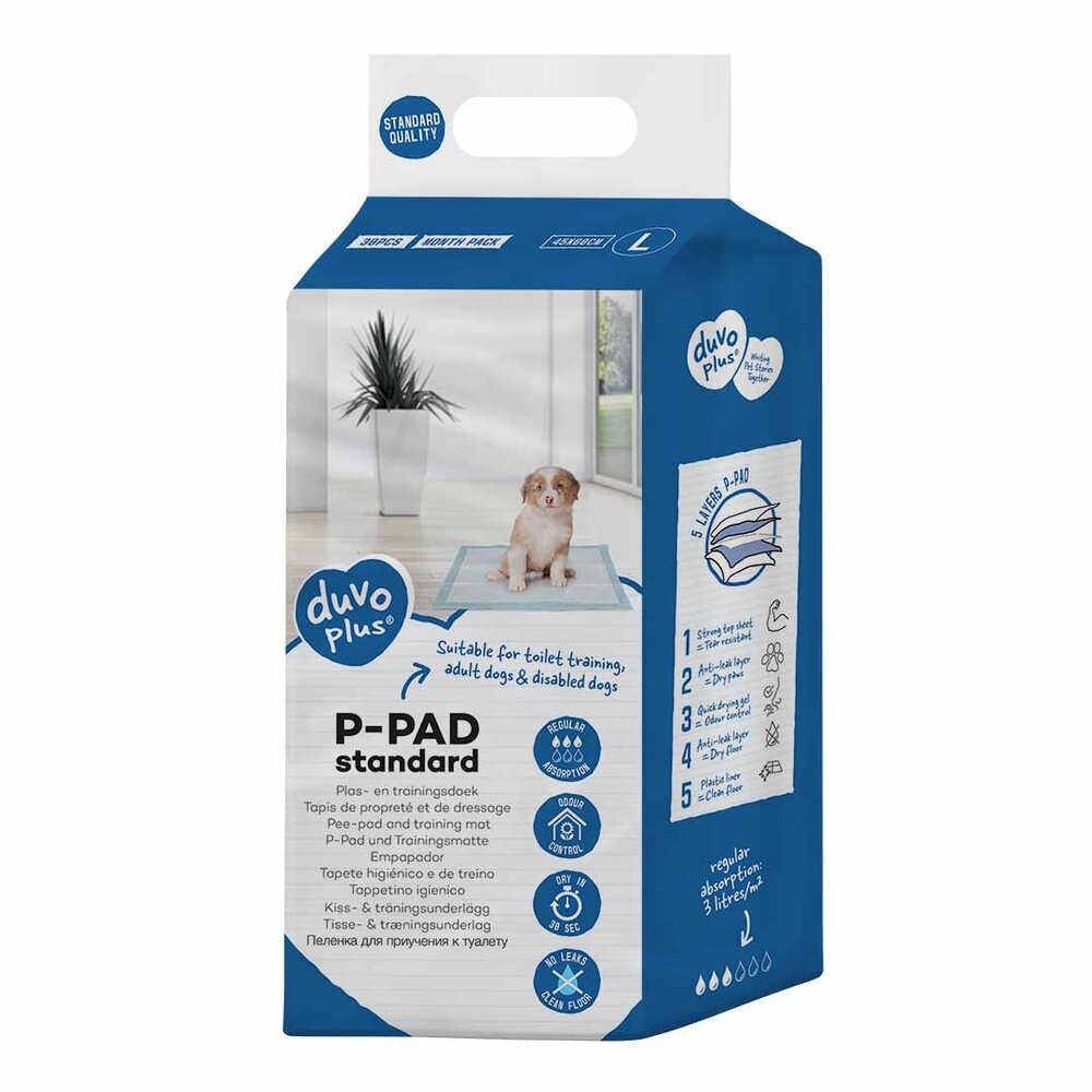 Duvo+ Puppy Pads Basic - 30 stuks (45 x 60 cm)