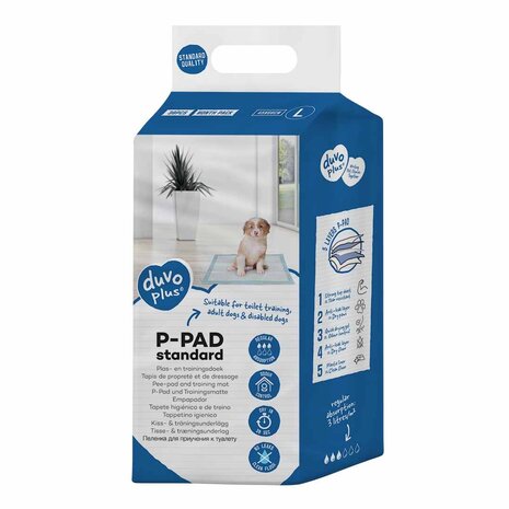 Duvo+ Puppy Pads Basic - 30 stuks (45 x 60 cm)