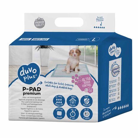 Duvo+ Puppy Pads Ultra Geurcontrole - 30 stuks (45 x 60 cm) Duvo+ Puppy Pads Ultra Geurcontrole - 30 stuks (45 x 60 cm)