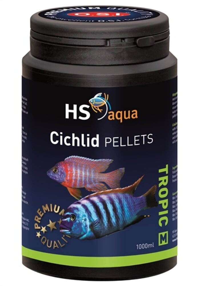 HS Aqua Cichliden Pellets middel en grote vissen HS Aqua Cichliden Pellets middel en grote vissen