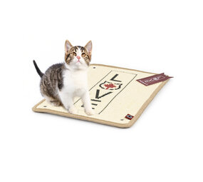 CanadianCat Company Krabmat Deluxe Love beige 30 x 40 cm CanadianCat Company Krabmat Deluxe Love beige 30 x 40 cm