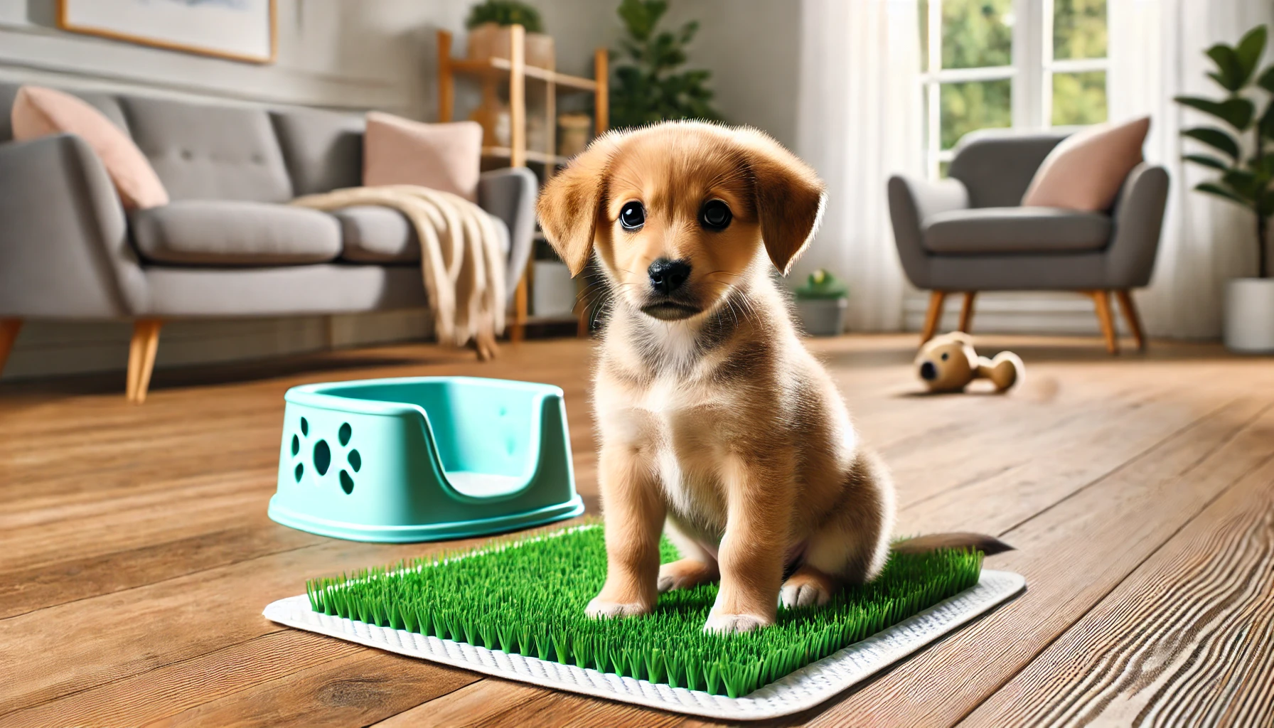 Hoe leer je een pup om over te stappen van puppy pads naar buiten plassen?