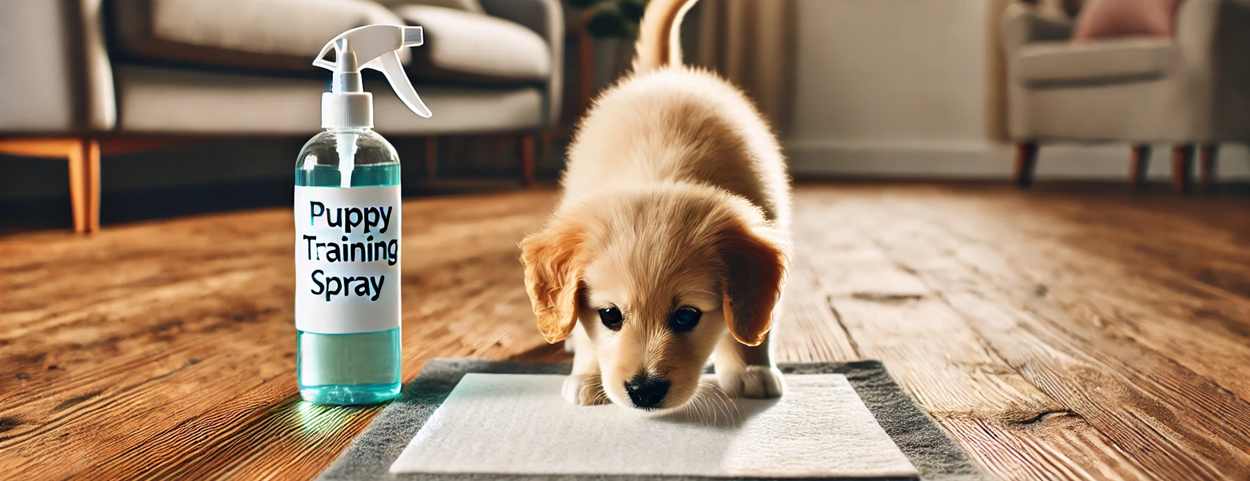 Waarom een puppy training spray helpt bij het gebruik van puppy pads