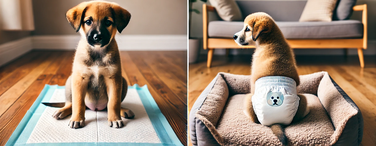 Puppy pads versus hondenluiers: Wat is de beste oplossing? Puppy pads versus hondenluiers: Wat is de beste oplossing?