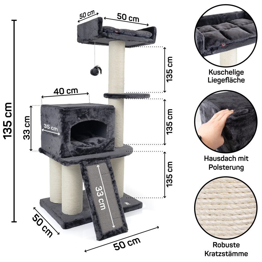 CanadianCat Company Krabpaal Riley Antraciet CanadianCat Company Krabpaal Riley Antraciet