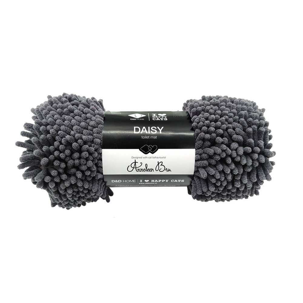 D&D Kattenbakmat Daisy zwart D&D Kattenbakmat Daisy zwart