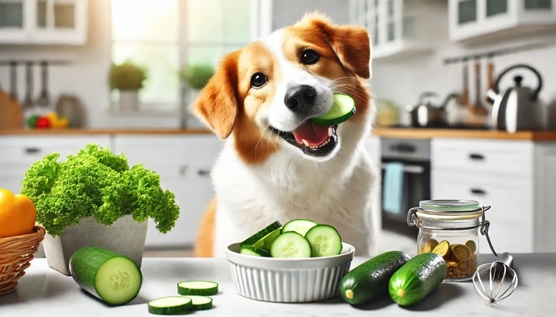 Is komkommer goed voor een hond?
