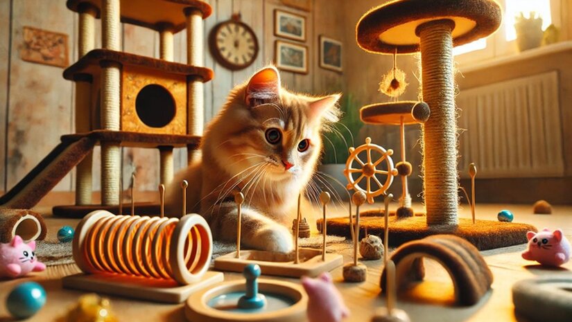 Waarom speelt mijn kat niet met zijn speeltjes?