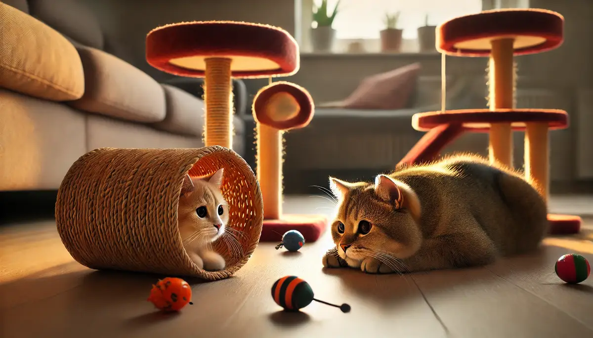 Hoe moedig je een luie kat aan om meer te spelen?