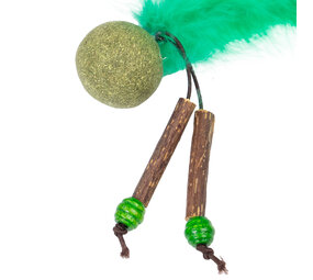 CanadianCat Company Kattenspeeltje Feather Ball met Catnip CanadianCat Company Kattenspeeltje Feather Ball met Catnip