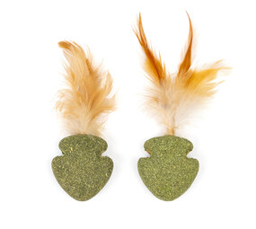 CanadianCat Company Kattenspeeltje Catnip Nuggets 2st met Veren CanadianCat Company Kattenspeeltje Catnip Nuggets 2st met Veren