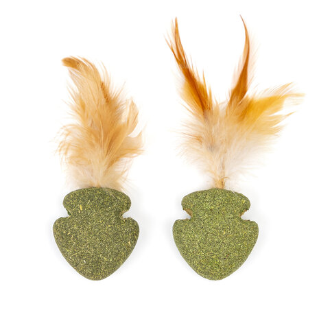 CanadianCat Company Kattenspeeltje Catnip Nuggets 2st met Veren