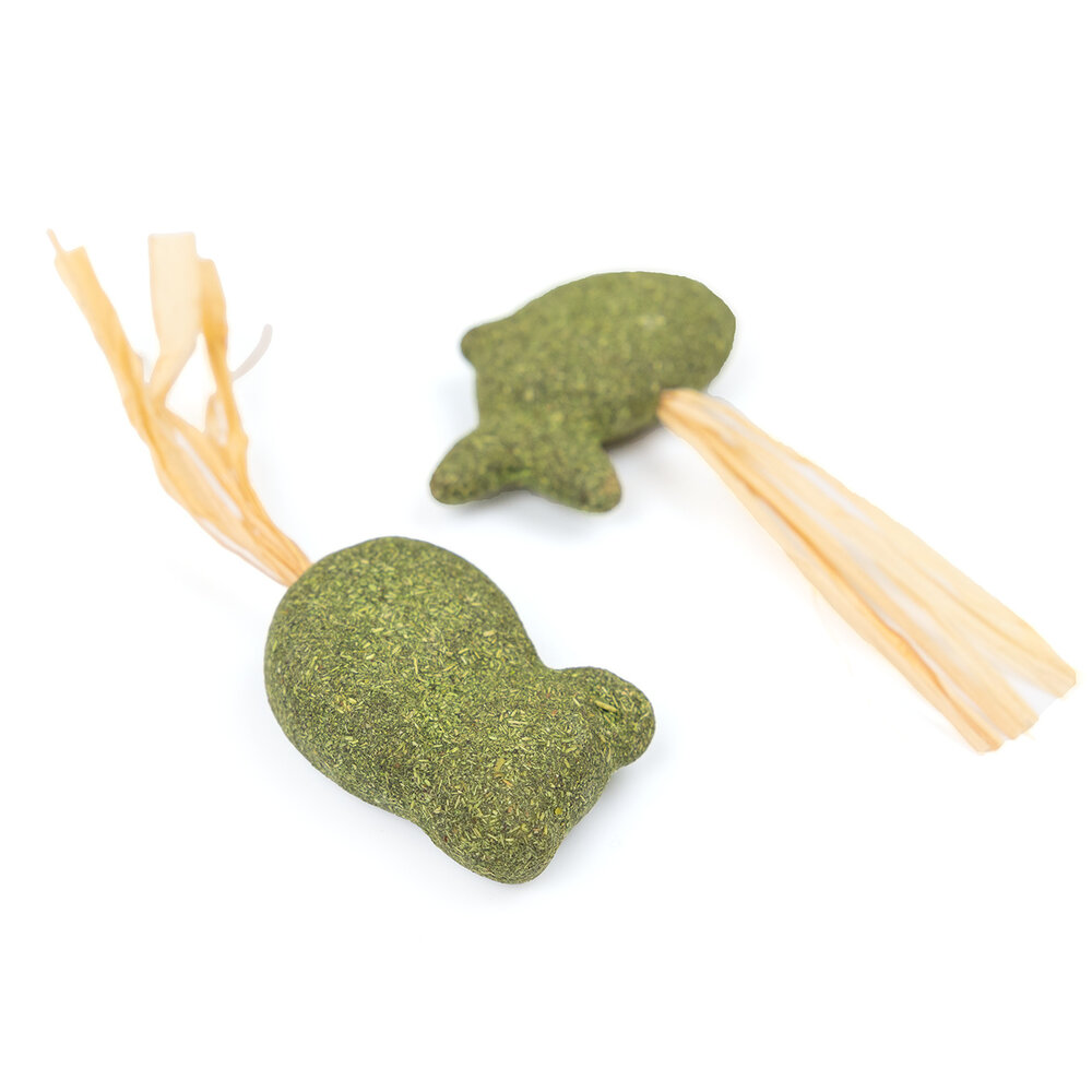 CanadianCat Company Kattenspeeltje Catnip Vis en Muis met Stro CanadianCat Company Kattenspeeltje Catnip Vis en Muis met Stro