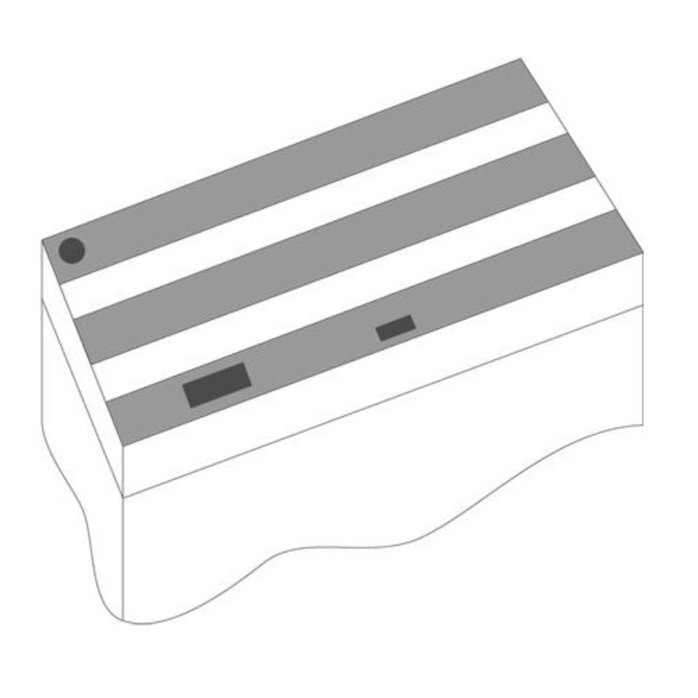 Juwel Kleppenset zwart voor Lido 200 3-delig