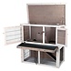 Trixie Konijnenhok Natura 104cm grijs/wit Trixie Konijnenhok Natura 104cm grijs/wit
