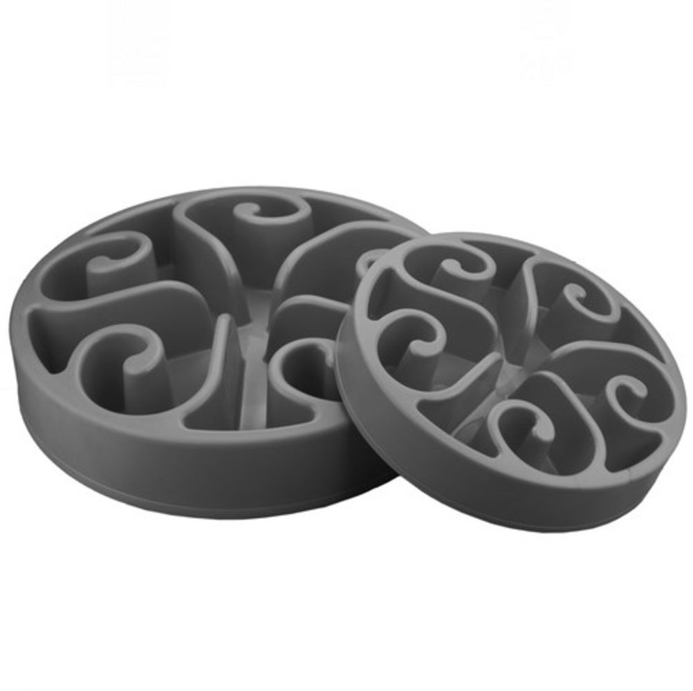 Eat Slow Live Longer Anti Schrokbak Grijs