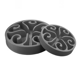 Eat Slow Live Longer Anti Schrokbak Grijs