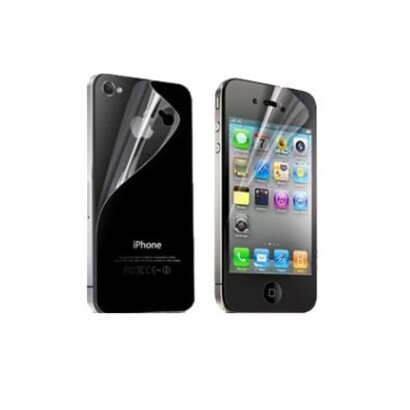 iPhone 4 / 4S screenprotector - transparant voor en achterkant