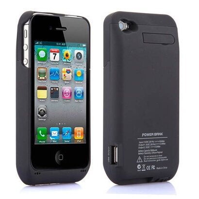iPhone 4 / 4S externe batterij / accu hoes - 3000 mAh