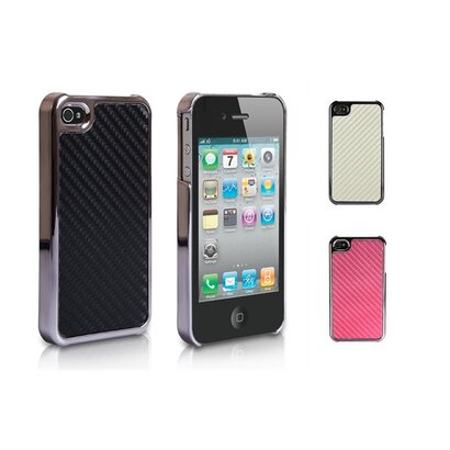 iPhone 4 / 4S hoesje - Carbon Chrome