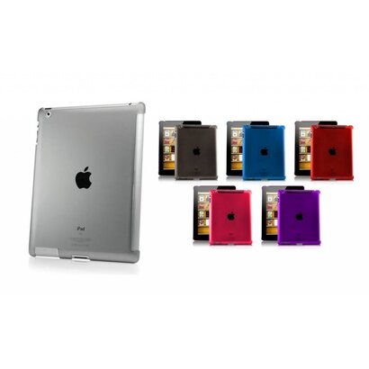 iPad 2 / 3 / 4 plastic hoes achterkant - doorzichtig met inkeping