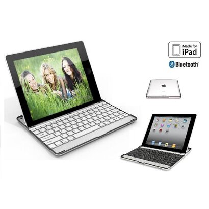 iPad 2 / 3 / 4 aluminium bluetooth toetsenbord