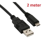 Usb naar micro usb kabel 2.0 - 2 meter