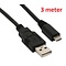 Usb naar micro usb kabel 2.0 - 3 meter