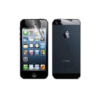 iPhone 5 / 5S screenprotector - transparant voor en achterkant