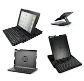 iPad 2 / 3 / 4 Luxe bluetooth toetsenbord hoes - 360 graden