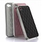 iPhone 4 / 4S hoesje lederen - Chrome met kussentjes