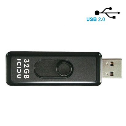 32GB Slider Flash drive (USB Stick) - ICIDU