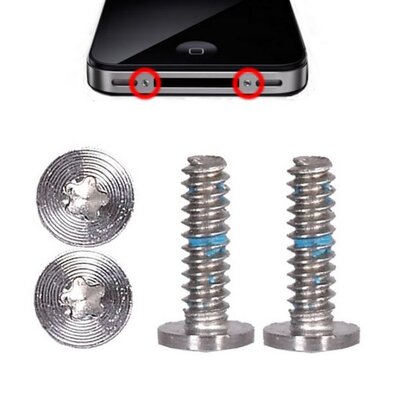 2x Torx schroeven iPhone 4 / 4S