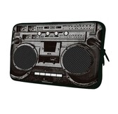 iPad mini / iPad mini 2 (retina) neoprene sleeve hoes 7 inch - Retro radio