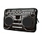 iPad mini / iPad mini 2 (retina) neoprene sleeve hoes 7 inch - Retro radio