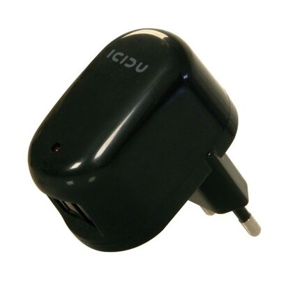 ICIDU Universele oplader adapter - met 2x USB ingang