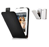 iPhone 4 / 4S lederen flip hoes - met magneetje