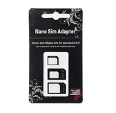 Sim adapter set 4 in 1 Nano / Micro / Standaard