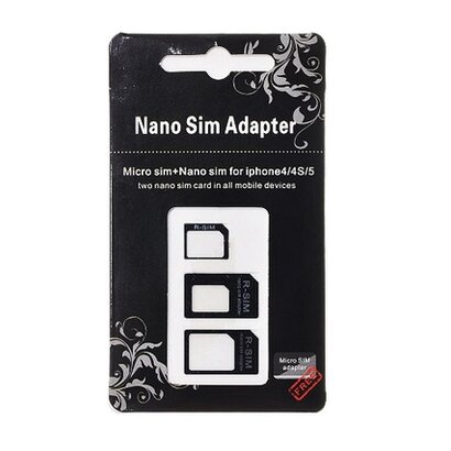 Sim adapter set 4 in 1 Nano / Micro / Standaard