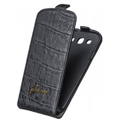 Samsung Galaxy S3 / i9300 flip hoes van krokodillen leer - Guess