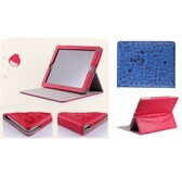 iPad Air (iPad 5) lederen hoes - Rood of Blauw