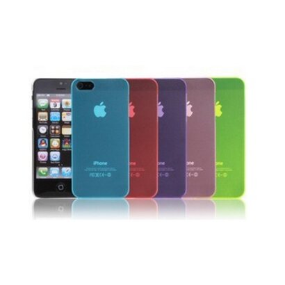 iPhone 5 / 5S ultra dun plastic hoesje - mat doorzichtig