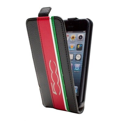 iPhone 5 / 5S Originele Fiat 500 lederen flip hoes
