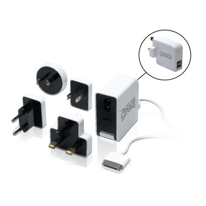 Universele Wereld adapter oplader met duo USB uitgang - Origineel Gear4