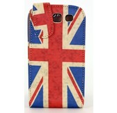 Samsung Galaxy S3 / i9300 lederen flip hoes - Engelse vlag