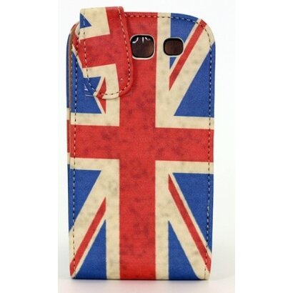 Samsung Galaxy S3 / i9300 lederen flip hoes - Engelse vlag