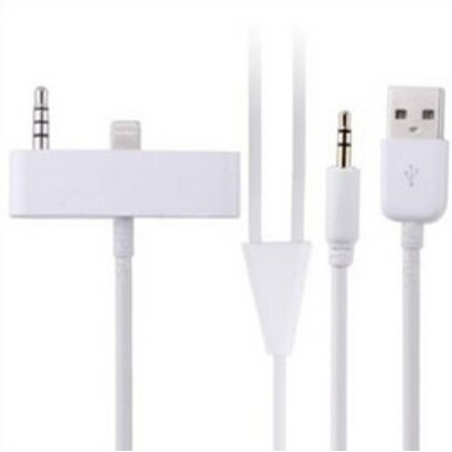 iPhone 5 / 5S / iPod Touch 5th - 8 pin naar 30 pin connector (incl. audio)