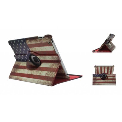 iPad Air (iPad 5) 360 graden hoes - Amerikaanse vlag
